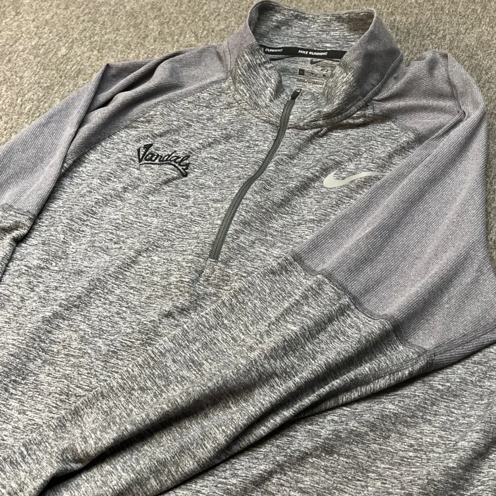 Nike Dri Fit Element 1/4 Zip Vandals Zip Men's XL Running Lightweight Stretch‎